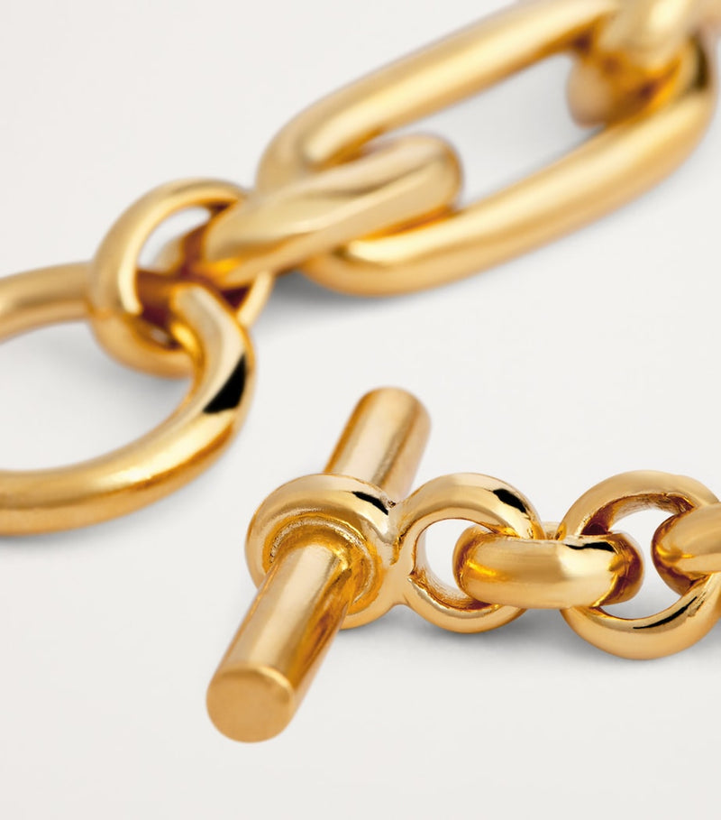 Tilly Sveaas T-bar watch chain necklace, imported from the UK