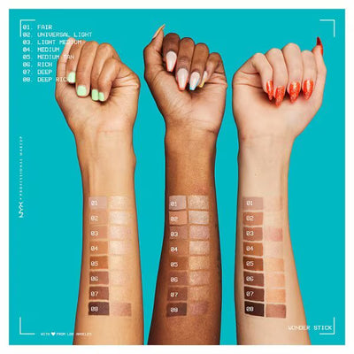 Superdrug NYX Professional Makeup Wonder Stick Dual Universal Light Contour and Highlight Stick- Buy online at McGrocer