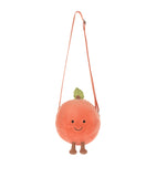 Jellycat Amuseables Peach soft toy shoulder bag, UK version