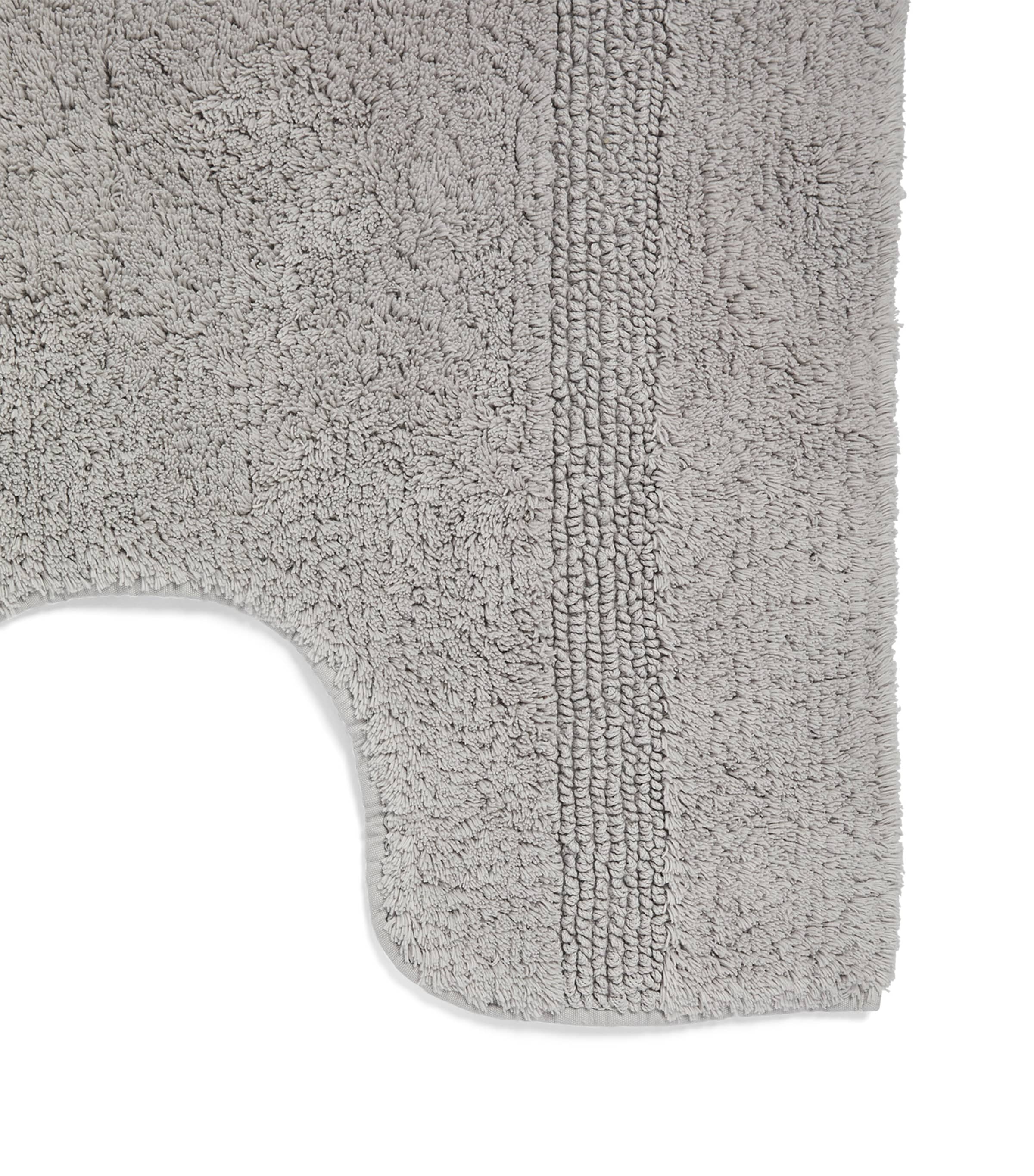 Abyss & Habidecor reversible cotton pedestal bath mat 60cm x 60cm - British product