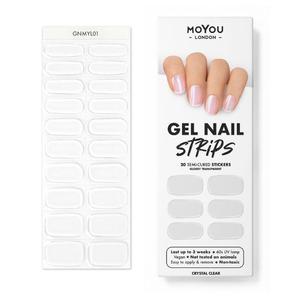 MoYou-London Gel Nail Strip - Crystal Clear GOODS Superdrug   