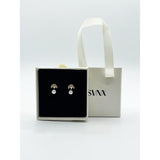 SVNX pearl stud earring diamante tree gold, imported from the UK
