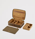 WOLF Ida travel zip jewellery case, imported from the UK