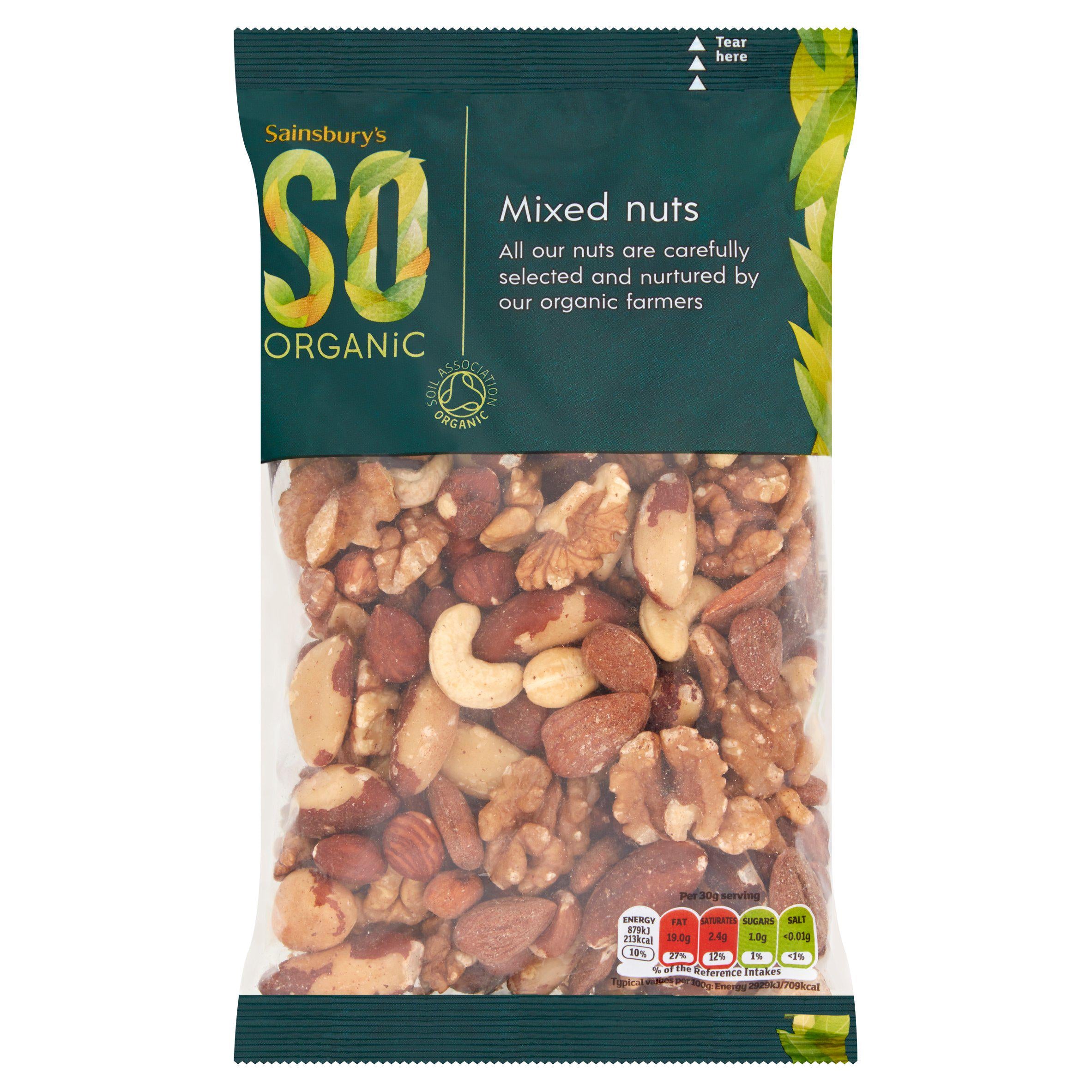 Sainsbury's Mixed Nuts, SO Organic 300g GOODS Sainsburys   