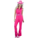 Smiffys glamorous cowgirl costume jumpsuit with attached belt - British product