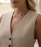 Boodles platinum rose gold diamond necklace (British brand)