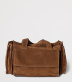 Miu Miu suede Utilitaire top-handle bag (British brand)