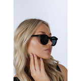 SVNX bold rounded sunglasses in black, imported from the UK