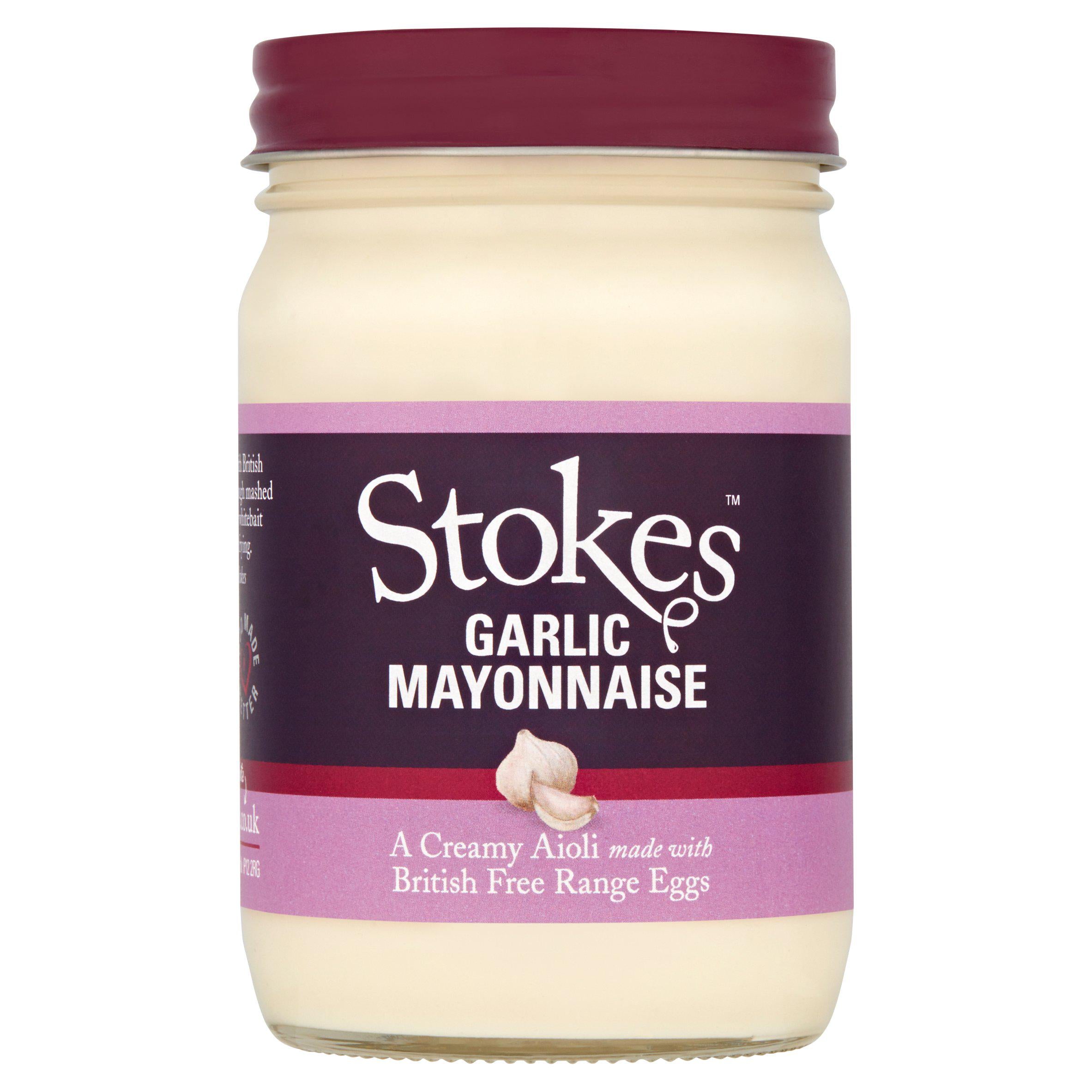 Stokes Garlic Mayonnaise 345g Salad cream & mayonnaise Sainsburys   