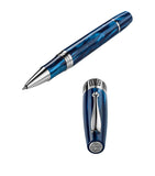 Montegrappa sterling silver-trim rollerball pen, 14cm height, imported from the UK