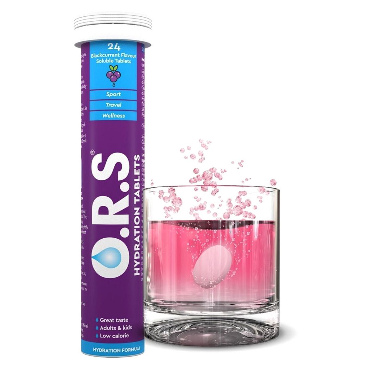 O.R.S. Hydration Tablets Blackcurrant Flavour - 24 Tablets GOODS Boots   