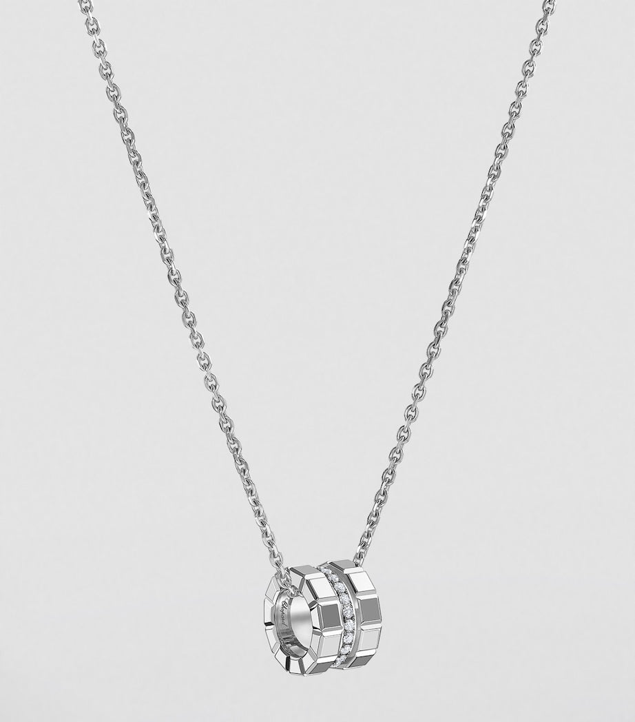 Chopard Ice Cube necklace white gold diamond (British brand)