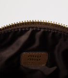 Miu Miu gabardine pouch with detachable strap 14x18.5x10cm, imported from the UK