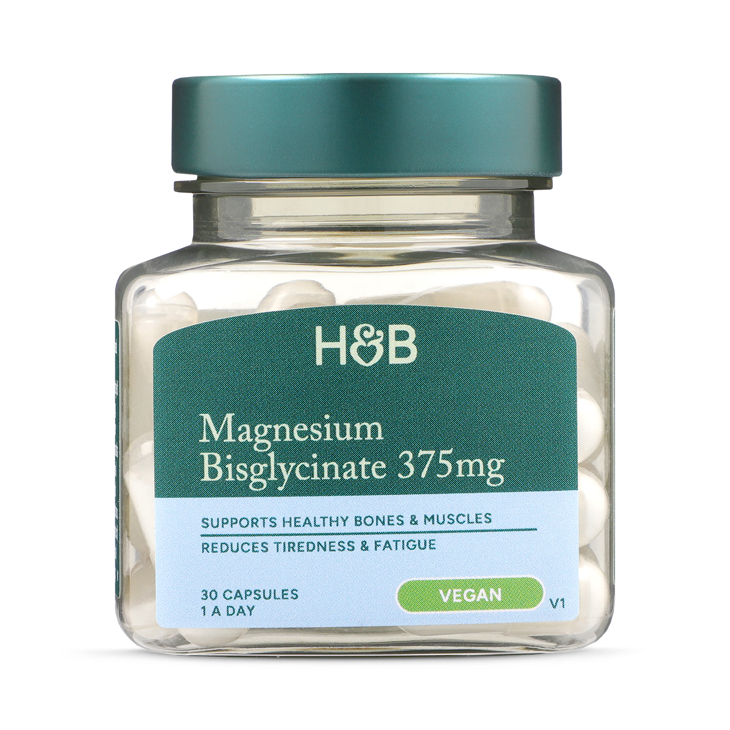 Holland & Barrett Magnesium Bisglycinate 375mg 30 Capsules, UK version