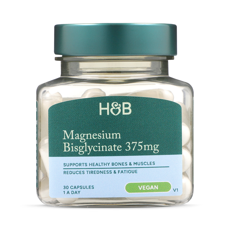Holland & Barrett Magnesium Bisglycinate 375mg 30 Capsules, UK version