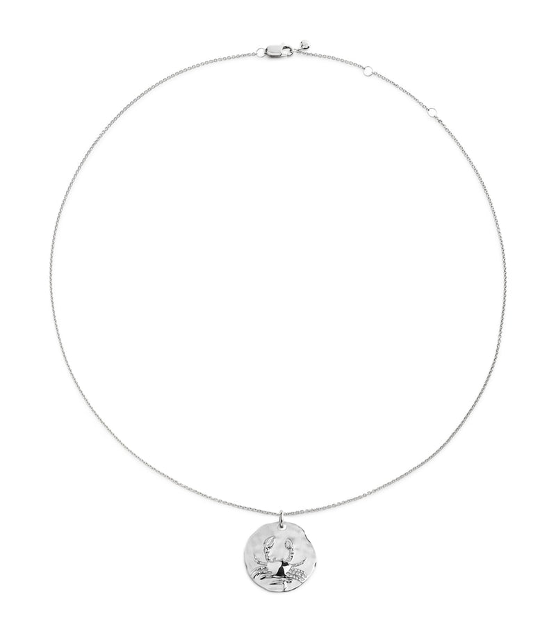 Monica Vinader sterling silver Cancer zodiac necklace - British product