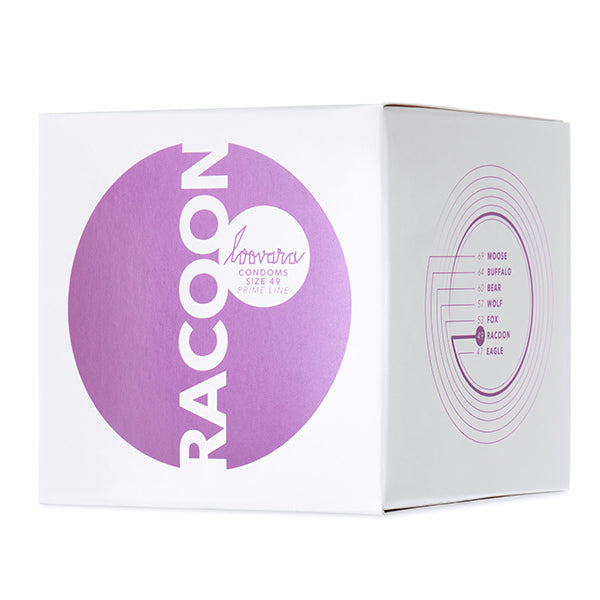 Loovara Condoms Racoon 49- 12 pack GOODS Superdrug   