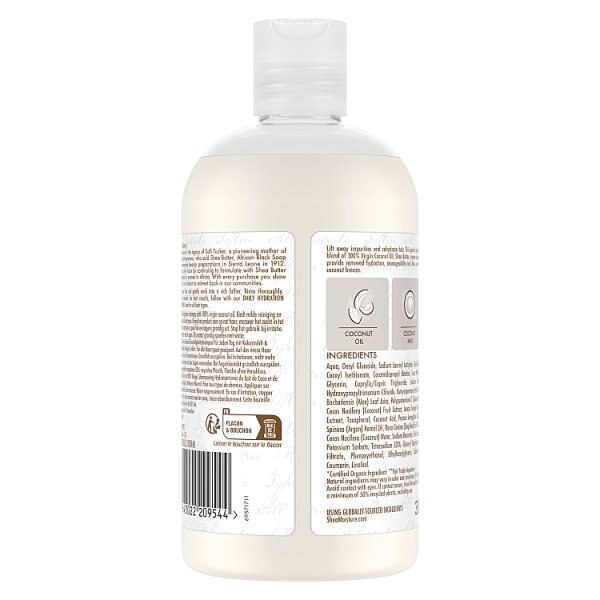 Shea Moisture 100% Virgin Coconut Oil Shampoo 384ml GOODS Superdrug   