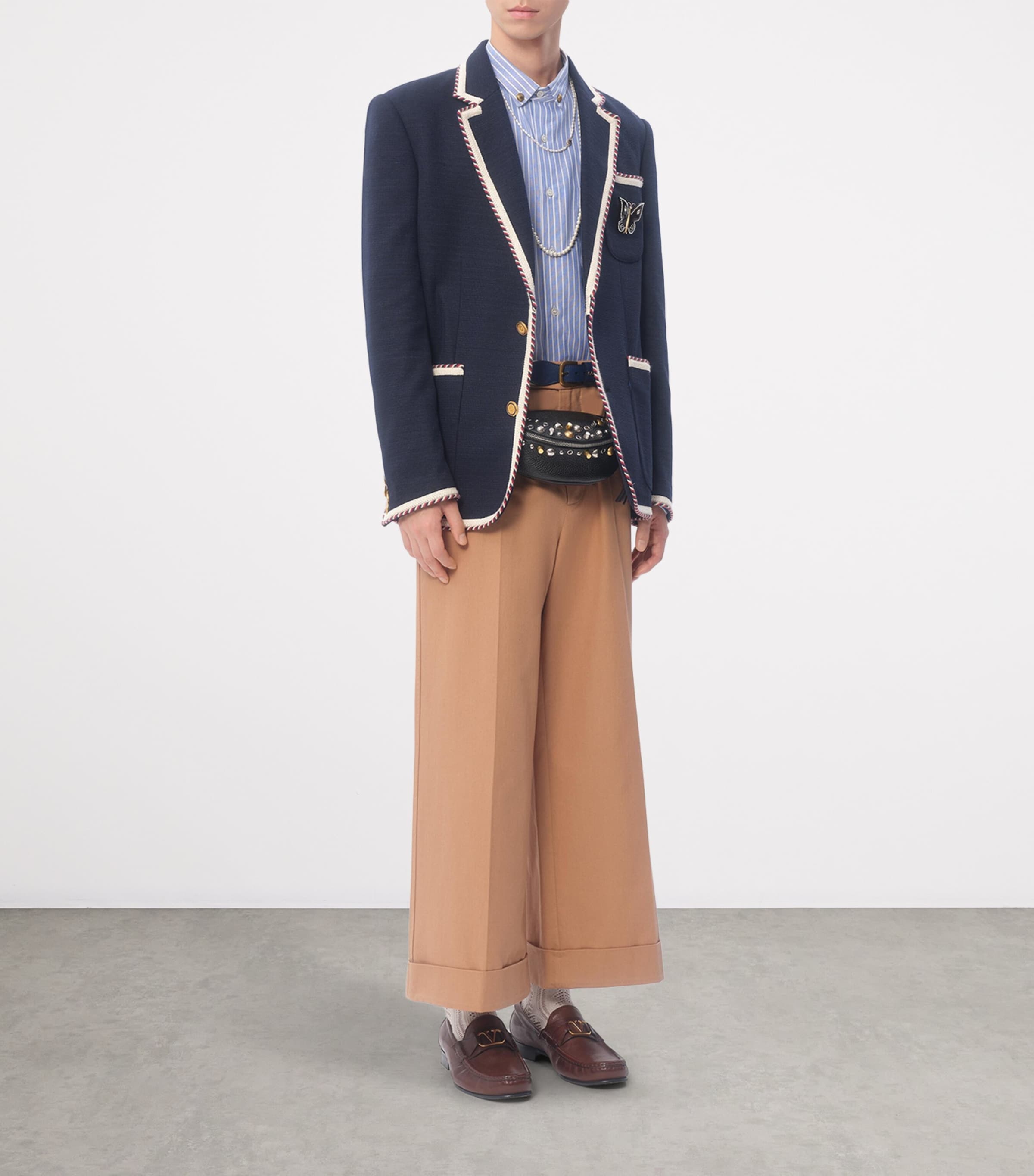 Valentino Garavani trim-detail blazer (British brand)