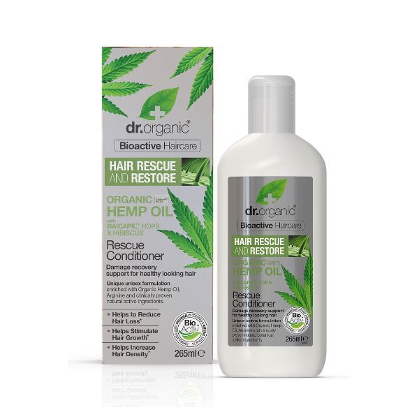 Dr Organic Hemp Oil Rescue Conditioner 265ml, UK version