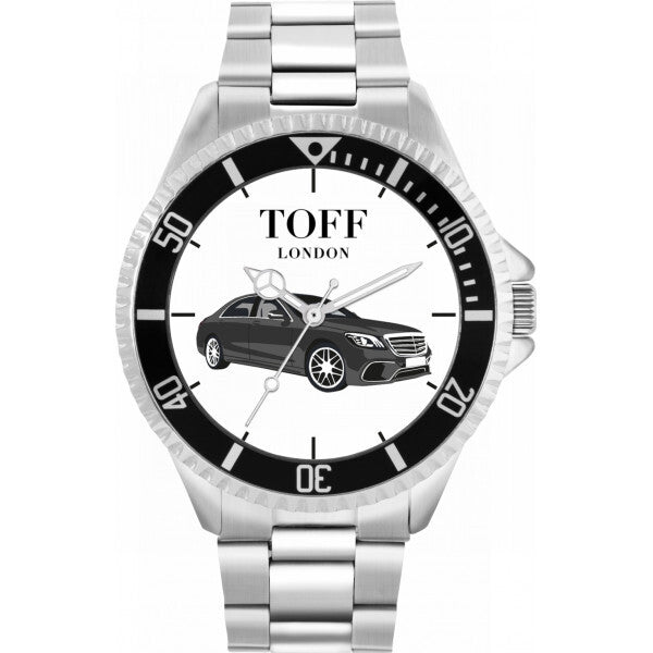 Toff London White Grey Saloon Car watch (British brand)