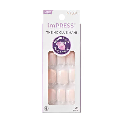 Superdrug Kiss Impress Heroic French Manicure Press-On Nails 30 Count- Buy online at McGrocer