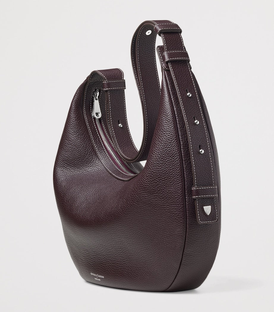 Aspinal of London large Soho Crescent cross-body bag - British product