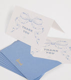Harrods bow thank you cards pack of 8, UK version