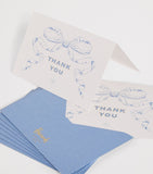 Harrods bow thank you cards pack of 8, UK version