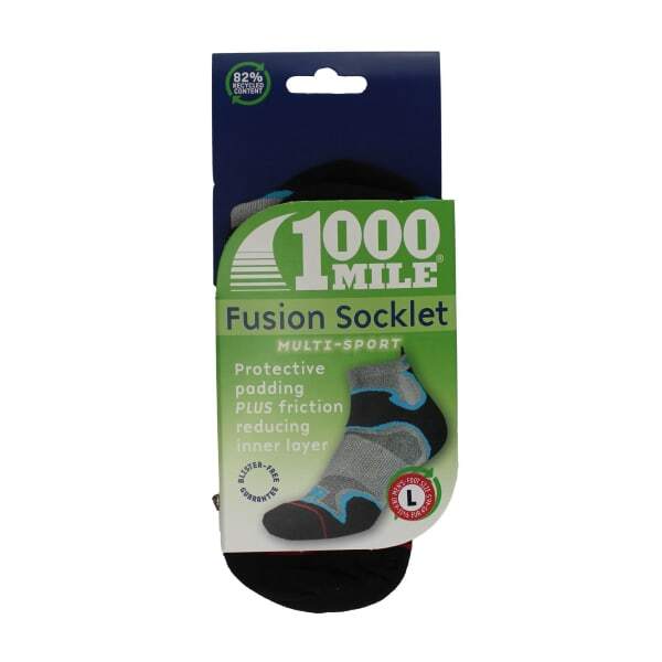 1000 Mile Fusion Socklet low cut socks - British product