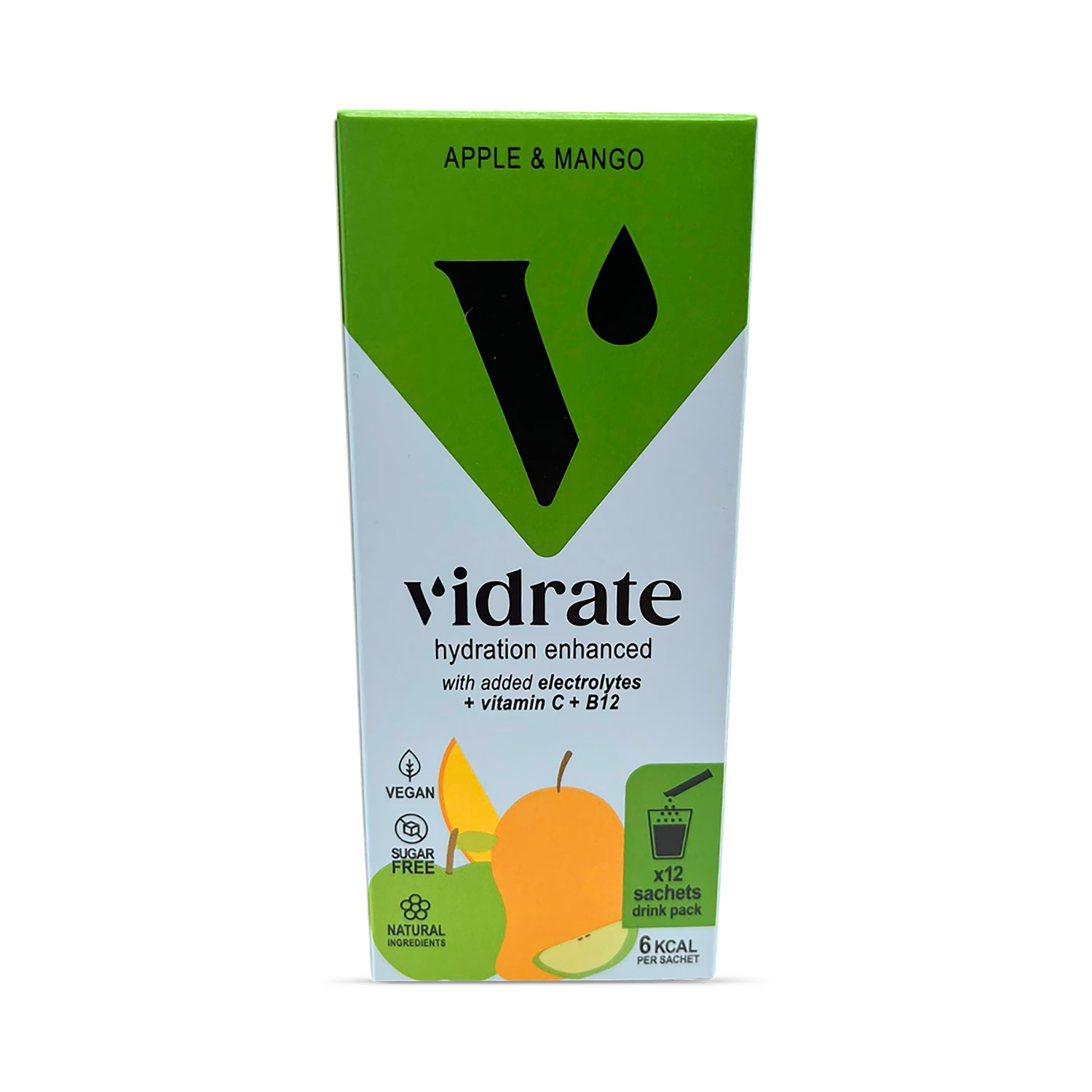 Vidrate hydration sachets Apple & Mango 12-pack - British product