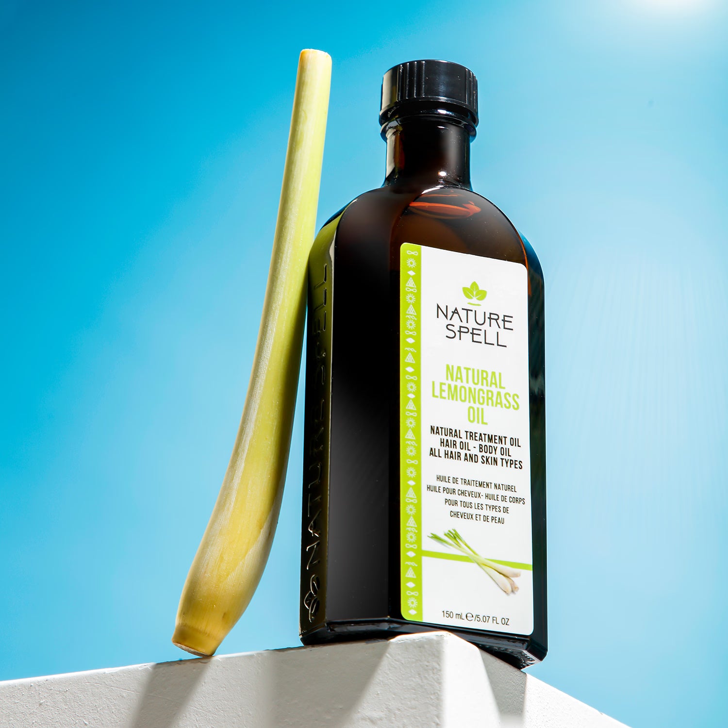 Nature Spell hair and body oil lemongrass 150ml, UK version