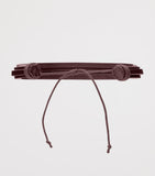 Saint Laurent leather cord Cassandre bracelet, UK version