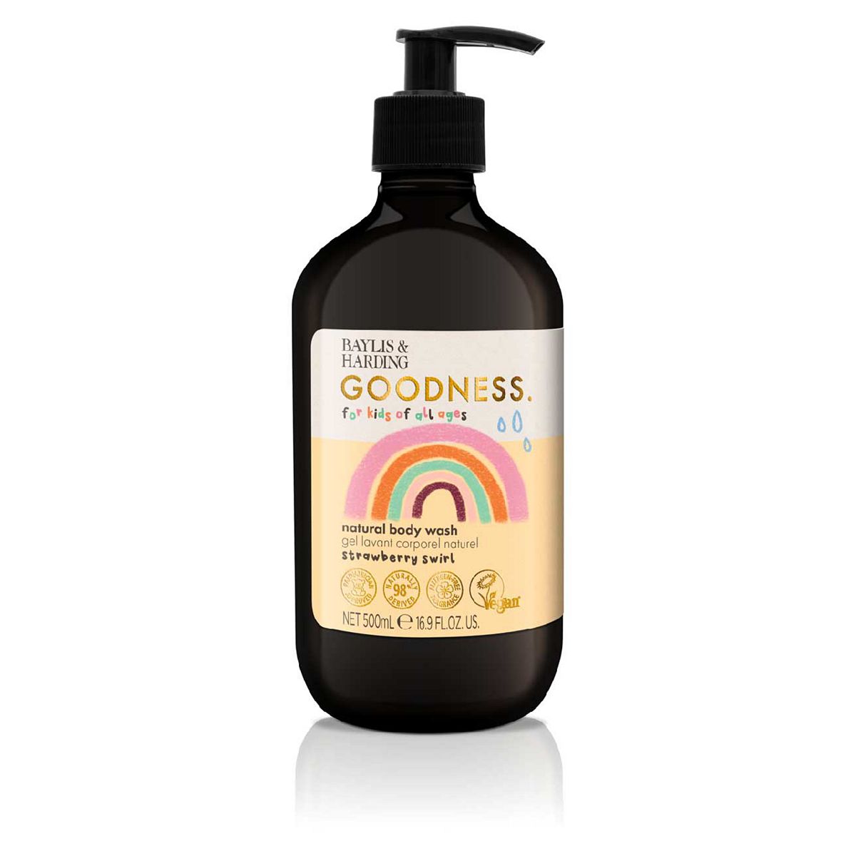 Baylis & Harding Goodness Kids Strawberry Swirl Natural Body Wash 500ml Baby Accessories & Cleaning Boots   