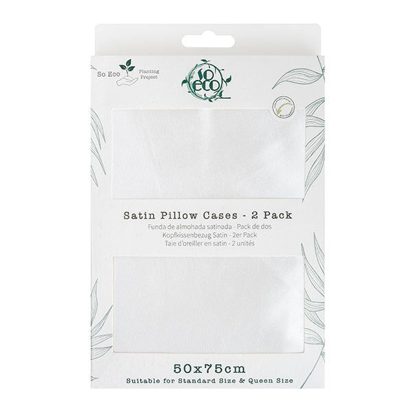 So Eco Satin Pillow Case - Double Pack GOODS Superdrug   