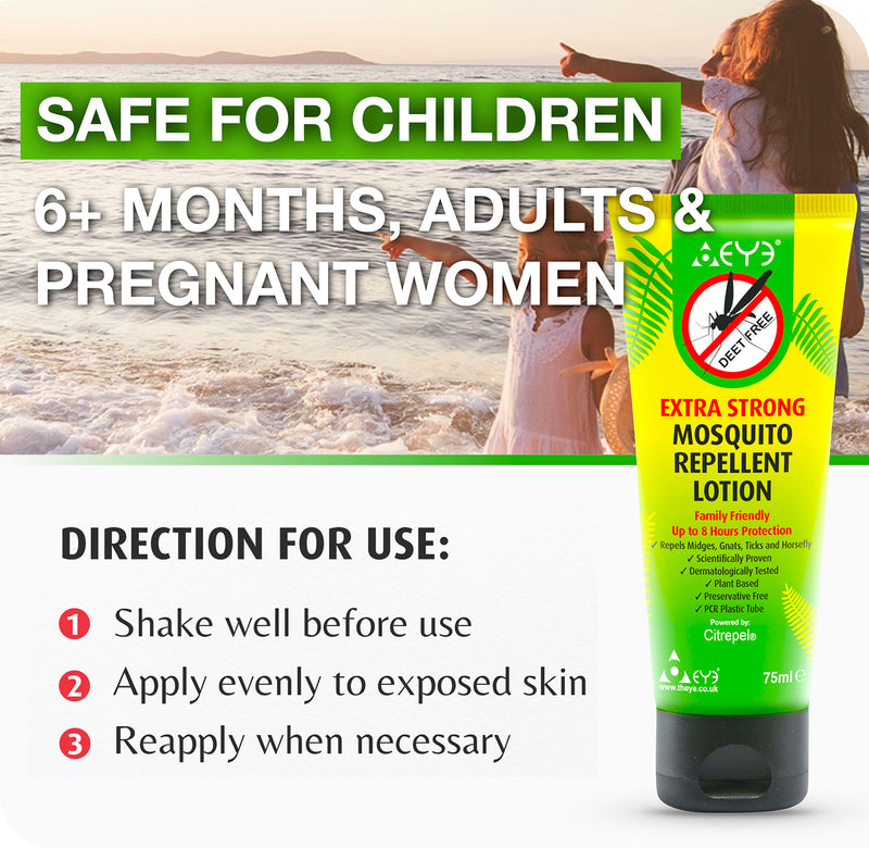 THEYE extra strong insect repellent lotion 75ml, imported from the UK