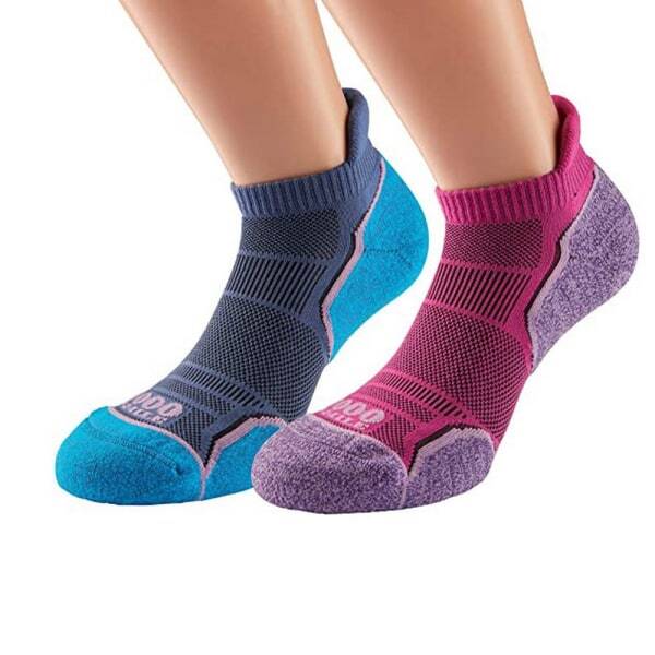 1000 Mile Womens Run Ankle Socks (Pack of 2) (6-8) GOODS Superdrug   