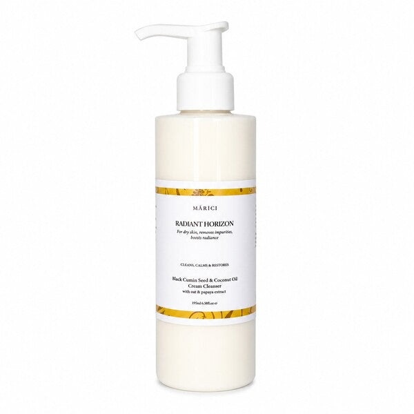 MARICI Black Cumin Seed & Coconut Oil cream cleanser 195ml (British brand)