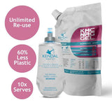 KMC energy gel refill raspberry mint flask bundle, UK version
