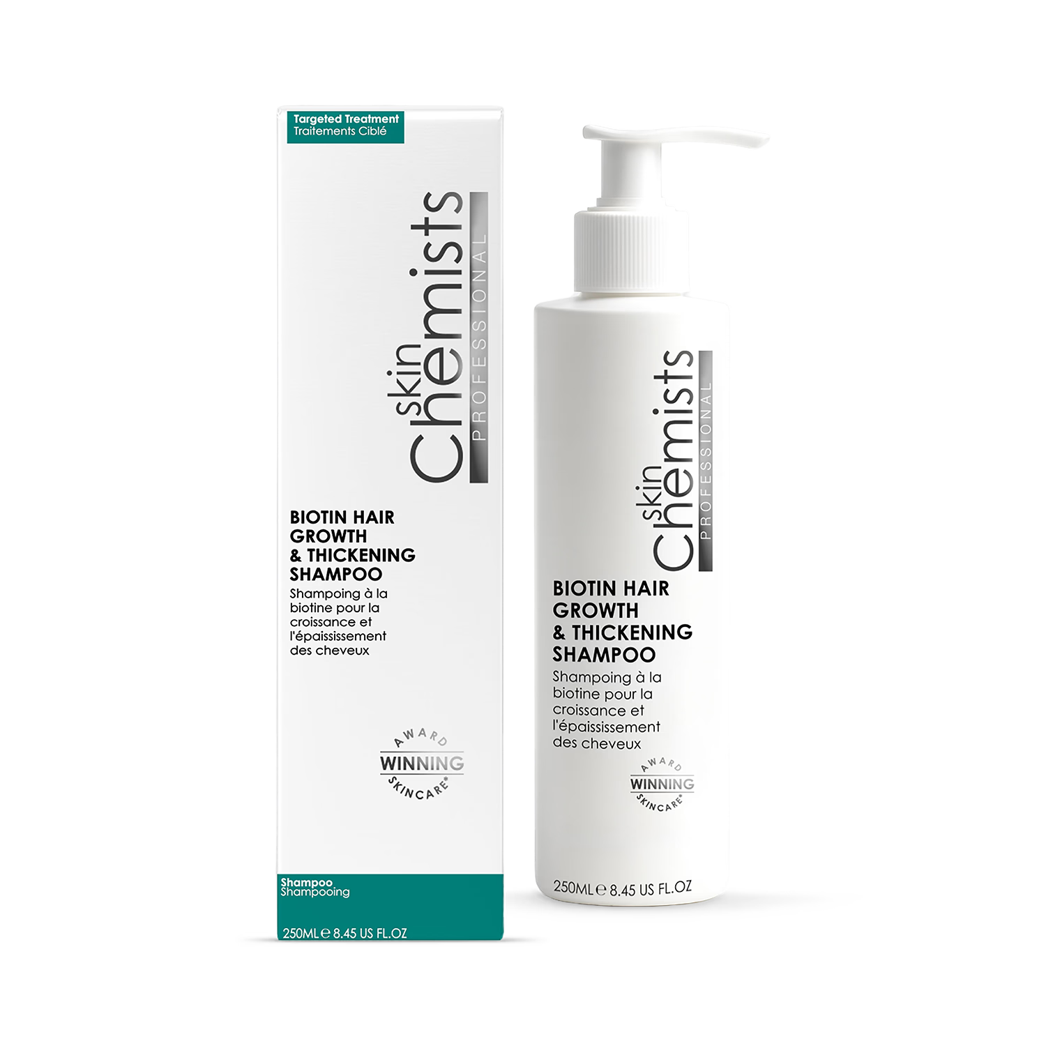 skinChemists Biotin Shampoo 250ml, imported from the UK