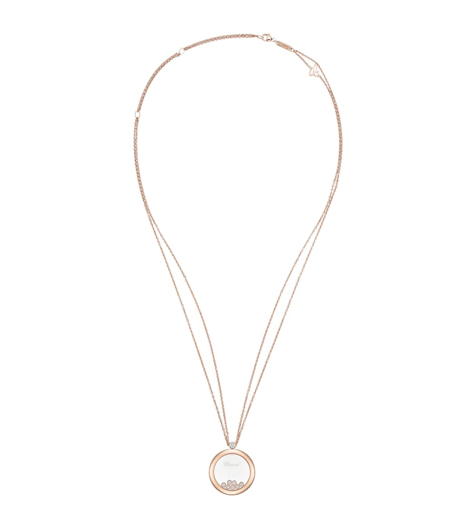 Chopard Happy Diamonds pendant 18k rose gold (British brand)