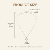 Livingandhome shell pendant necklace mother of pearl white silver - British product