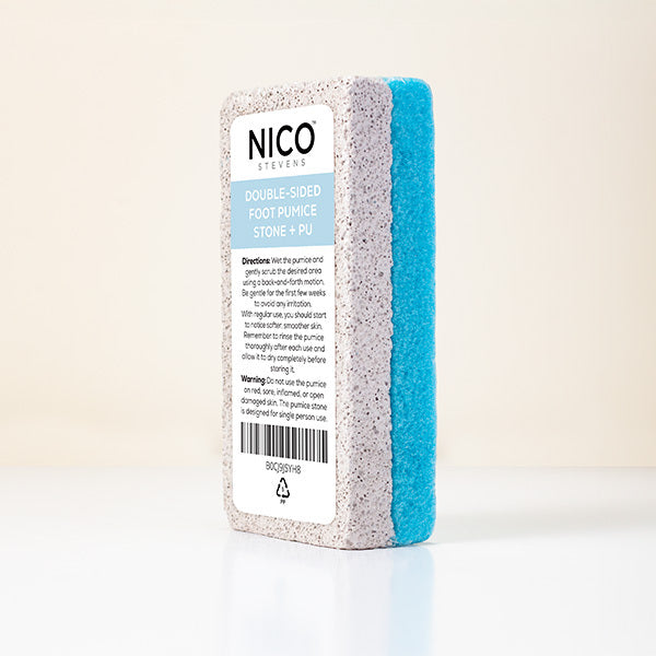 Nico Stevens Essentials Double Sided Pumice Stone + PU, Blue GOODS Superdrug   