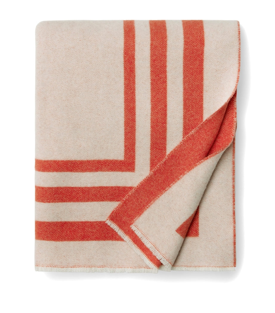 Pratesi hand-embroidered throw 130cm x 178cm, imported from the UK