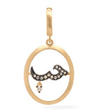 Annoushka yellow gold diamond love pendant, imported from the UK