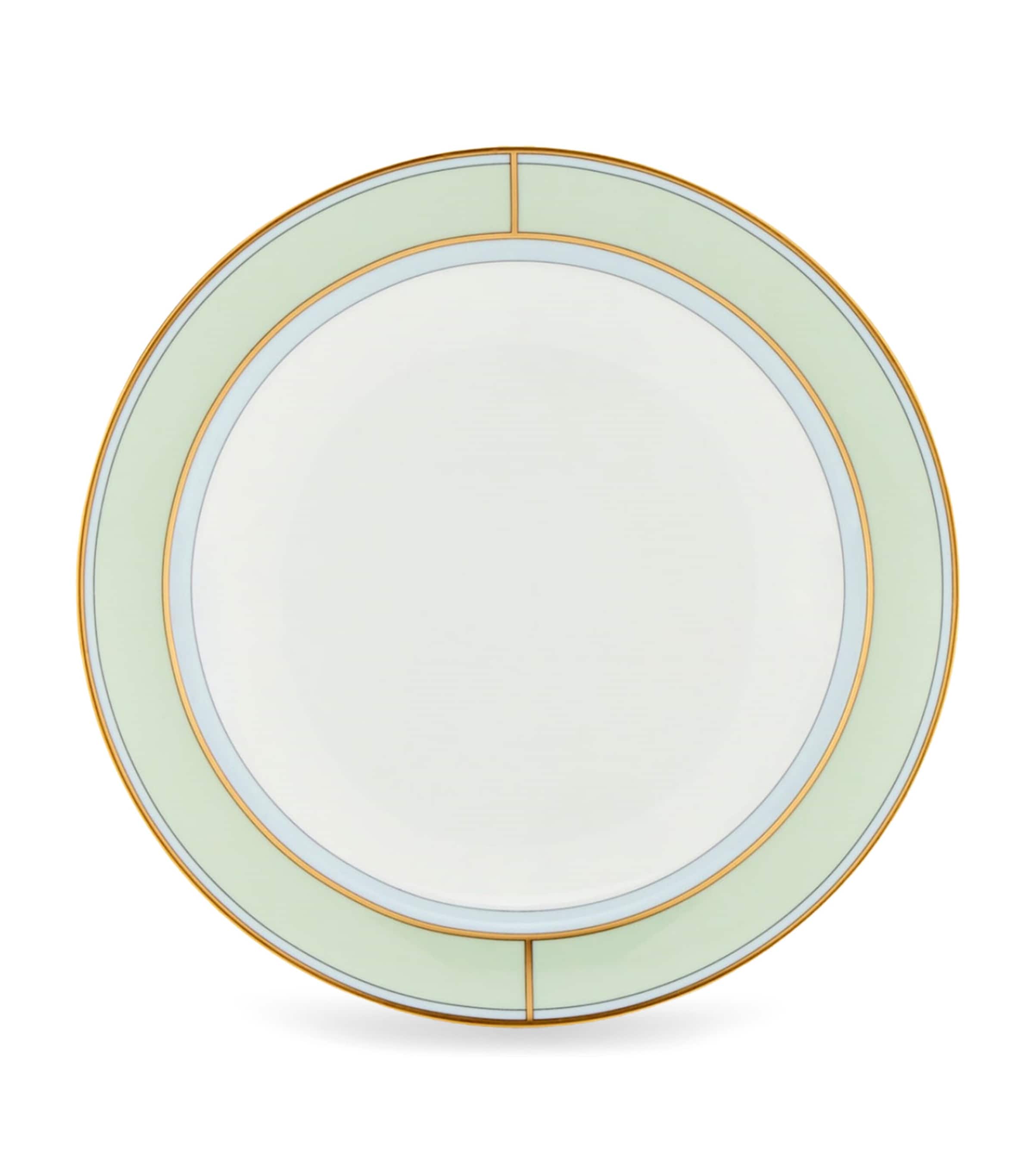 GINORI 1735 green porcelain soup plate 24cm, UK version