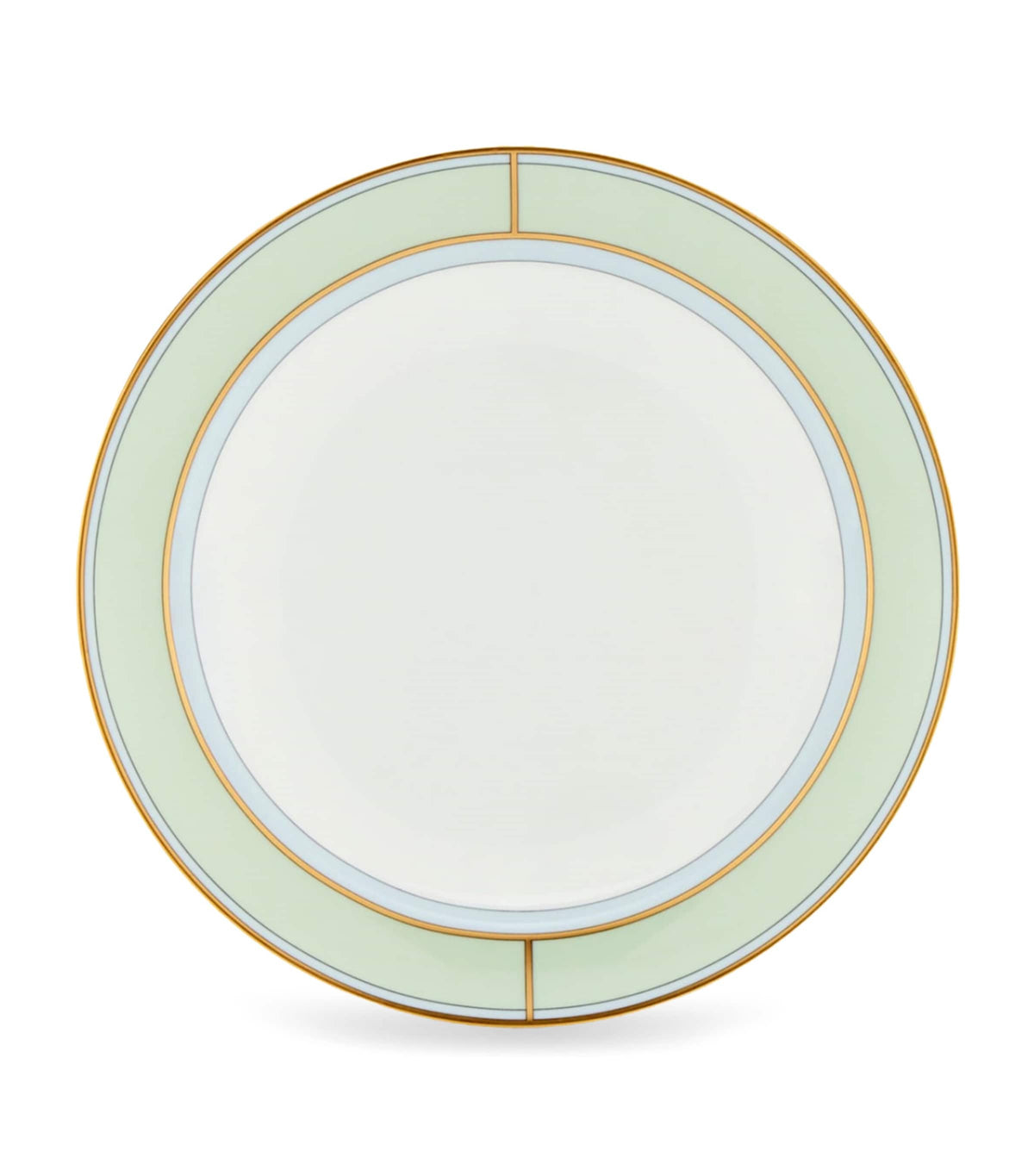 GINORI 1735 green porcelain soup plate 24cm, UK version