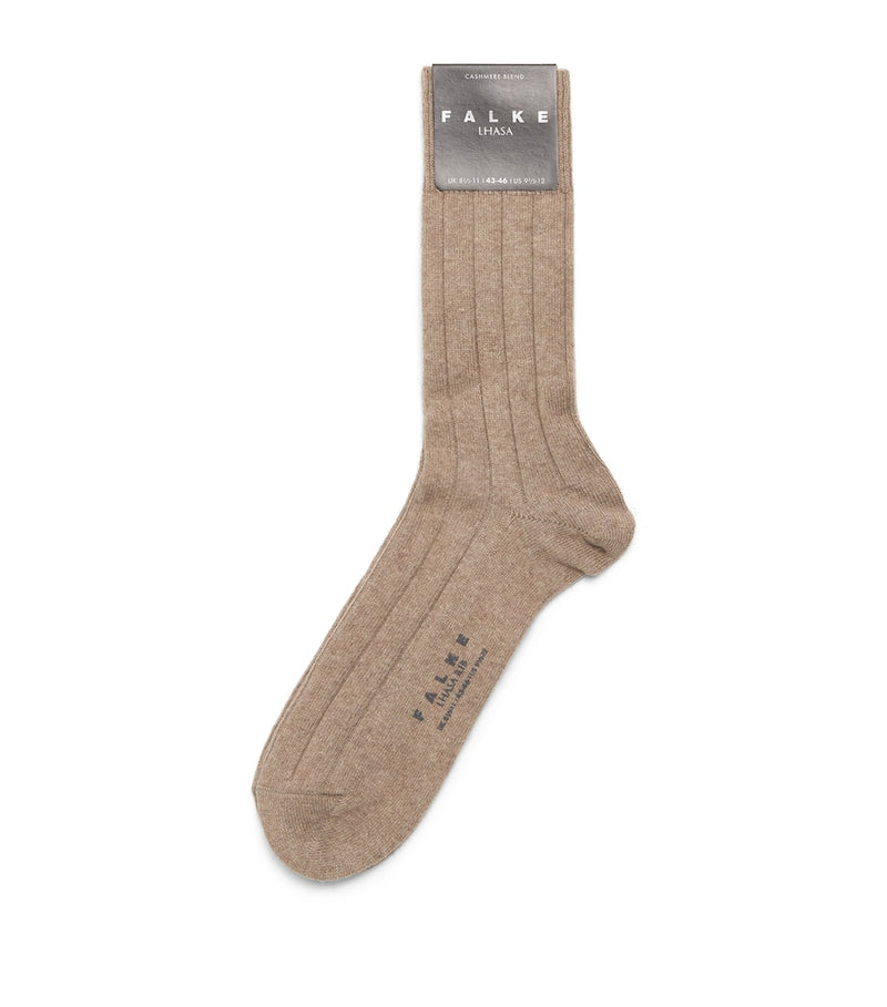 Falke wool-cashmere blend Lhasa ribbed socks, UK version