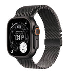 Apple smartwatch Black with Titanium Milanese Loop 49mm Small - British product