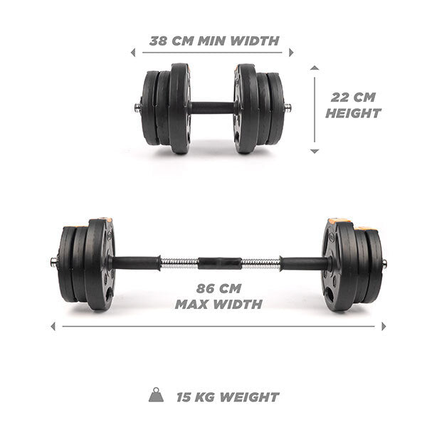 Phoenix Fitness dumbbell set 15kg, UK version